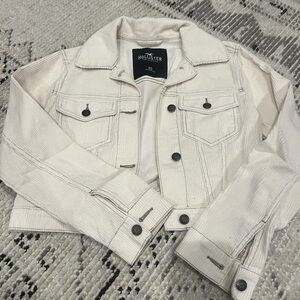 Hollister Off-White Corduroy Jacket